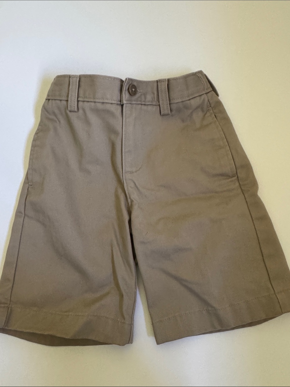 Lands' End Boys' Elastic Waist Khaki Shorts size 6